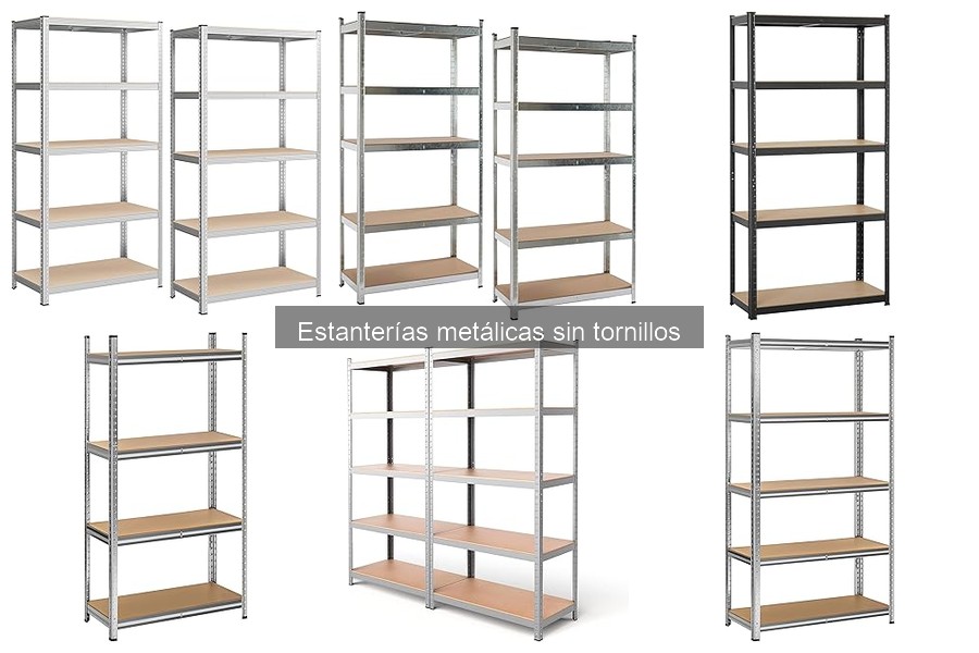 Mejores estanterías metálicas sin tornillos para espacios pequeños