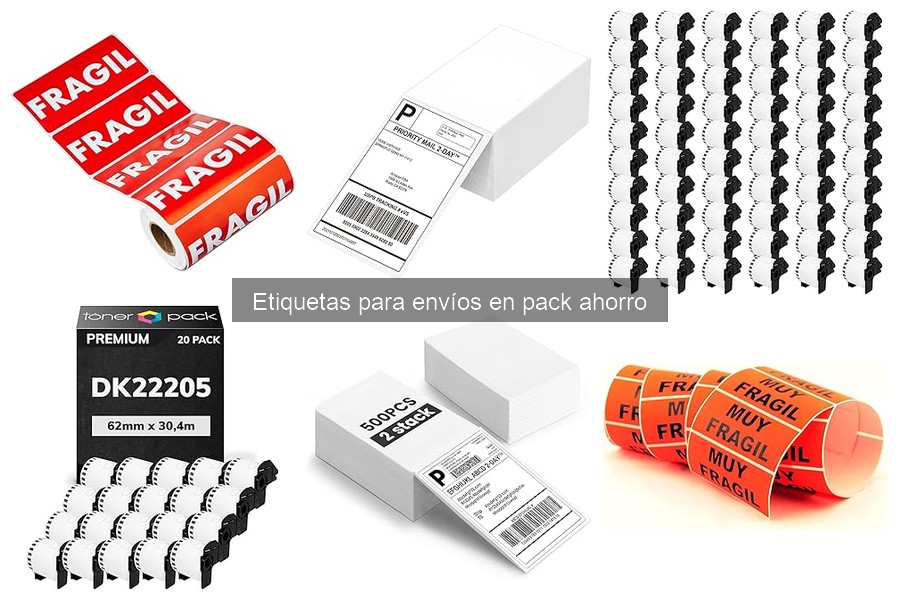 Mejores etiquetas para envíos en pack ahorro: comparativa 2023