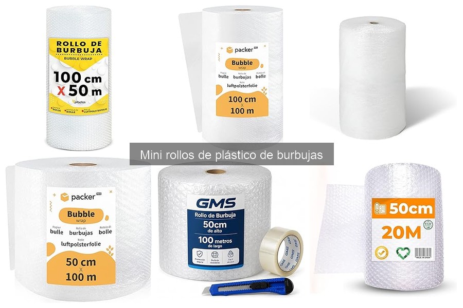 Mejores marcas de mini rollos de plástico de burbujas