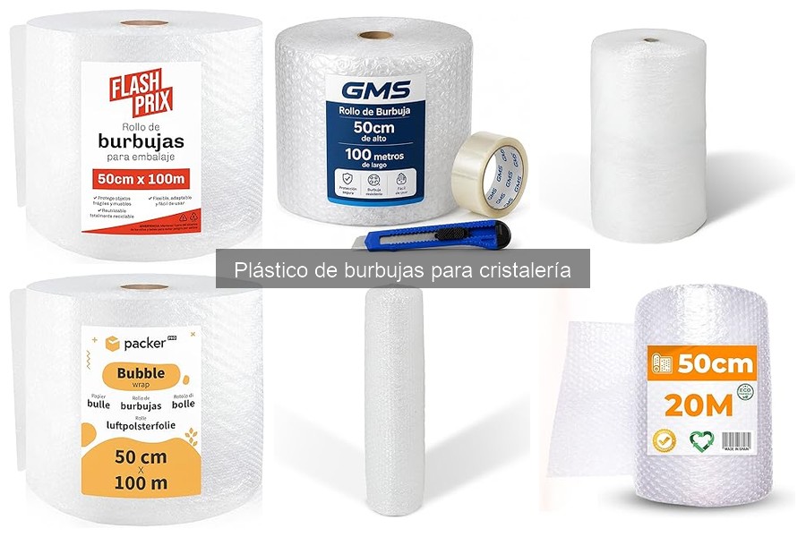 Mejores marcas de plástico de burbujas para cristalería