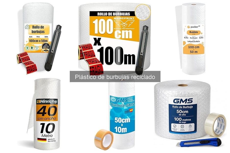 Mejores marcas de plástico de burbujas reciclado para embalaje