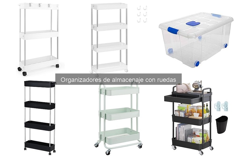 Mejores organizadores de almacenaje con ruedas para espacios pequeños