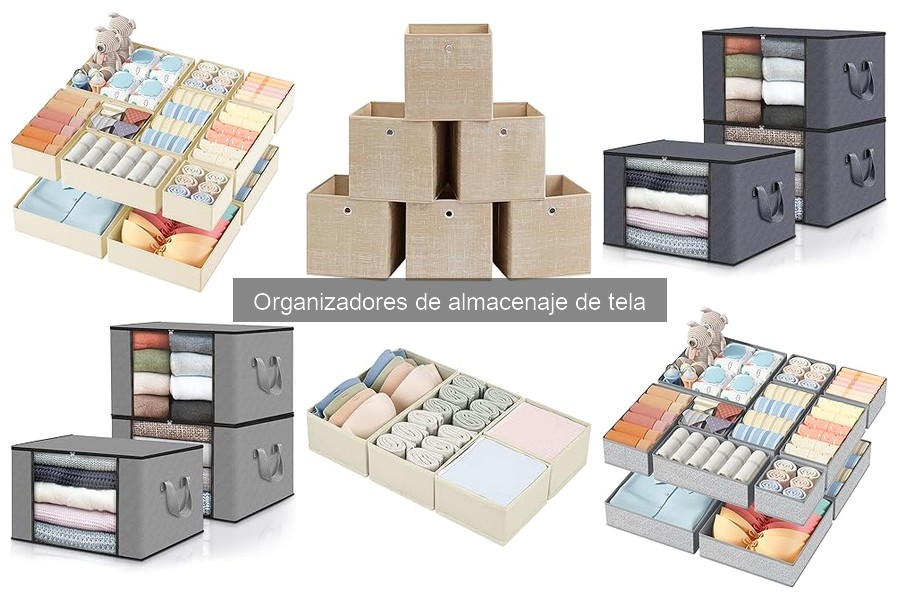 Mejores organizadores de almacenaje de tela para espacios pequeños