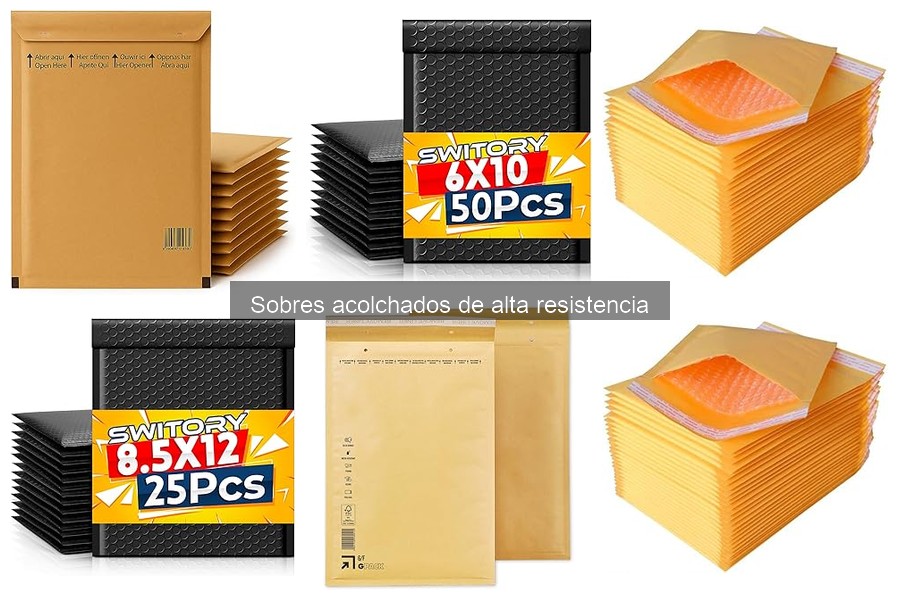 Mejores sobres acolchados de alta resistencia para envíos