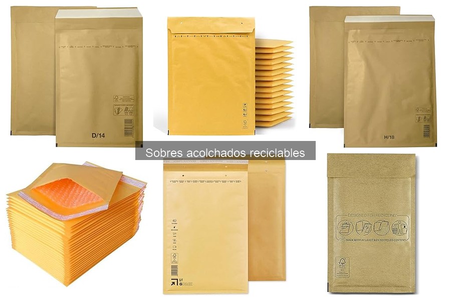 Mejores sobres acolchados reciclables para envíos pequeños