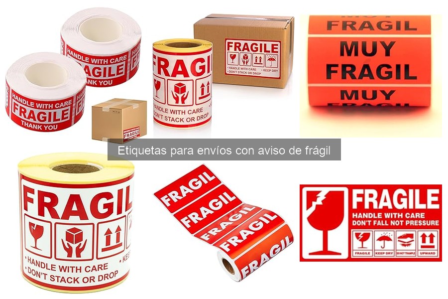 Ofertas en etiquetas para envíos frágiles: descuentos actuales