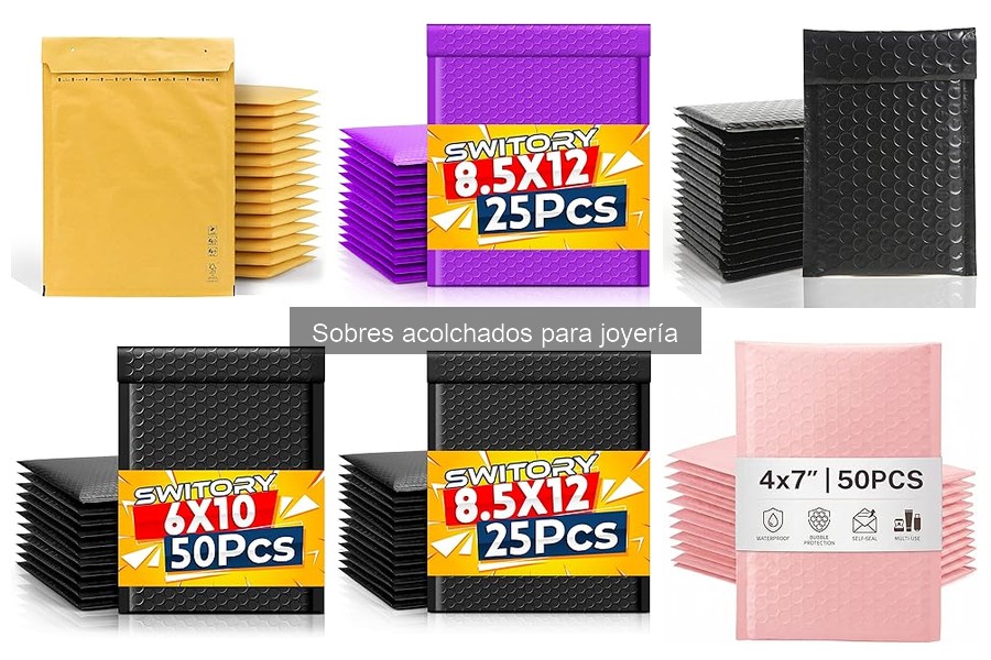 Ofertas en sobres acolchados para joyería: ¡aprovecha los descuentos!