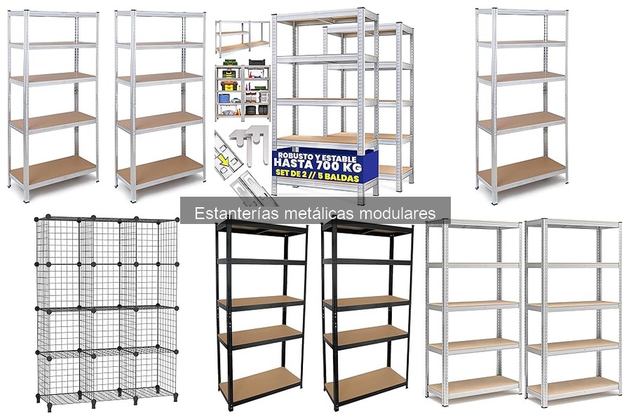 Opciones económicas de estanterías metálicas modulares