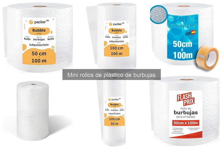 Opiniones sobre mini rollos de plástico de burbujas