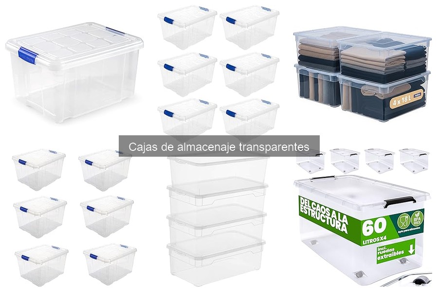 Organiza Tu Espacio con Cajas de Almacenaje Transparentes