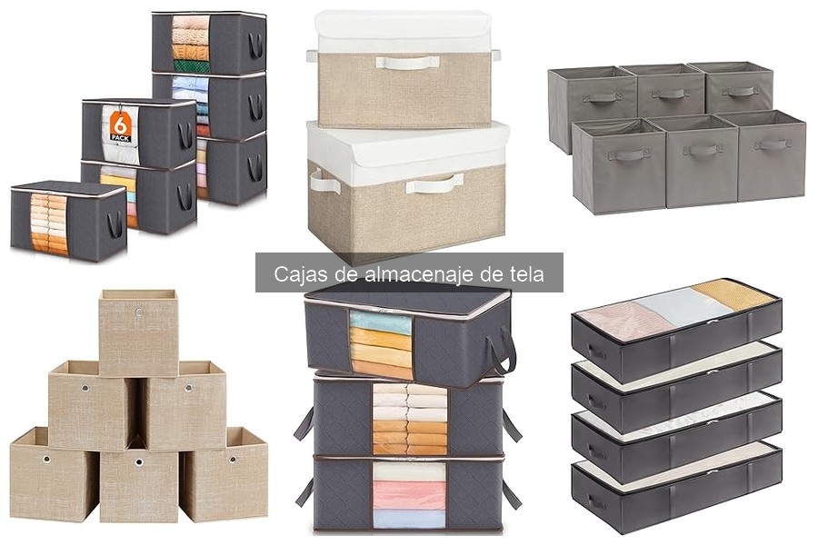 Organiza tu hogar con cajas de almacenaje de tela