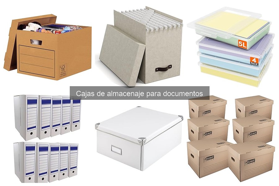 Organiza tus documentos con cajas de almacenaje efectivas