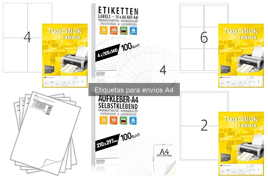 Organiza tus envíos de forma efectiva con etiquetas A4