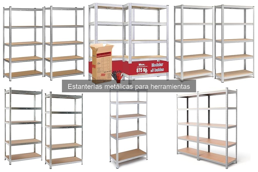 Organiza tus herramientas en estanterías metálicas de forma eficiente