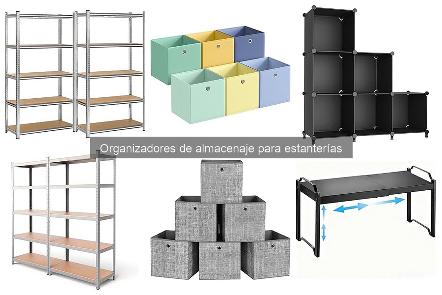 Organizadores de almacenaje para estanterías: uso práctico en casa