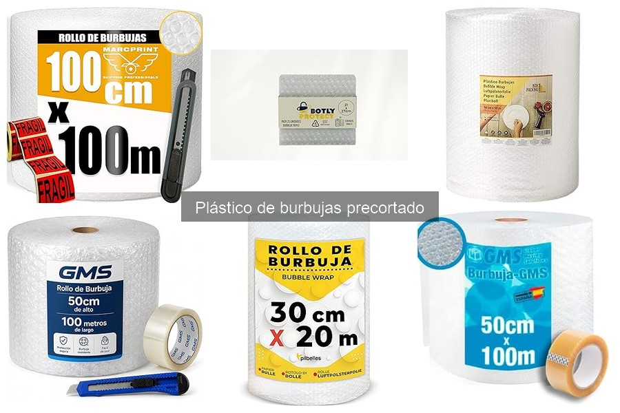 Precio del plástico de burbujas precortado: guía y rangos