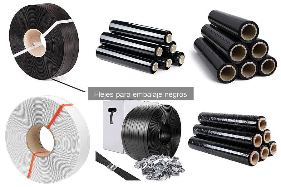 Precio medio de flejes para embalaje negros en 2023