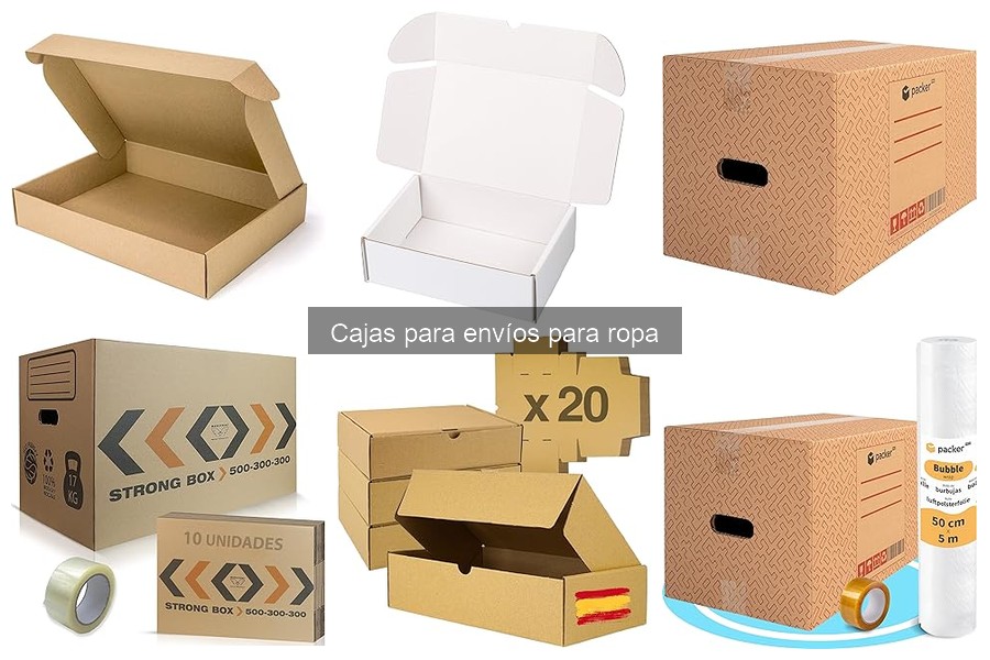 Precio promedio de cajas para envíos de ropa: guía actualizada
