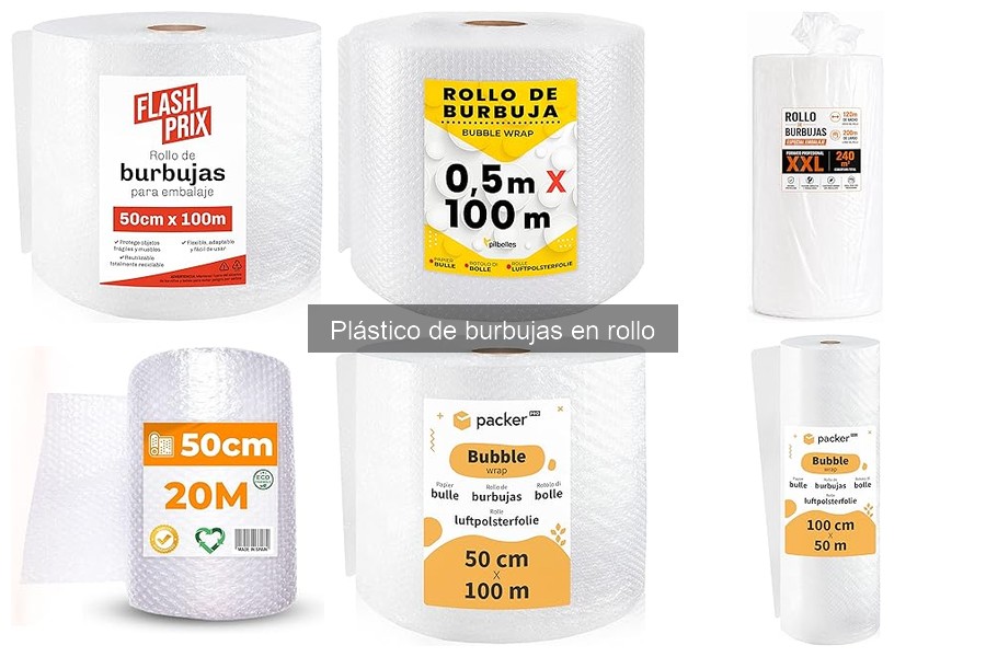 Precio promedio del plástico de burbujas en rollo en 2023