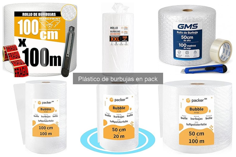 Precio y Dónde Comprar Packs de Plástico de Burbujas