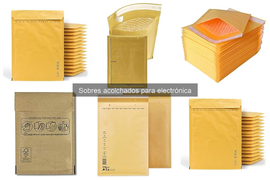 Precios de sobres acolchados para electrónica y dónde comprar