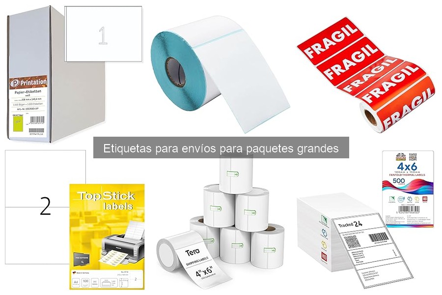 Preguntas frecuentes sobre etiquetas para envíos de paquetes grandes