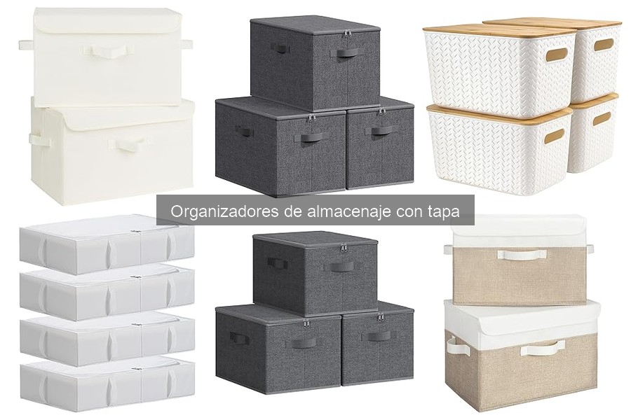 Preguntas Frecuentes sobre Organizadores de Almacenaje con Tapa