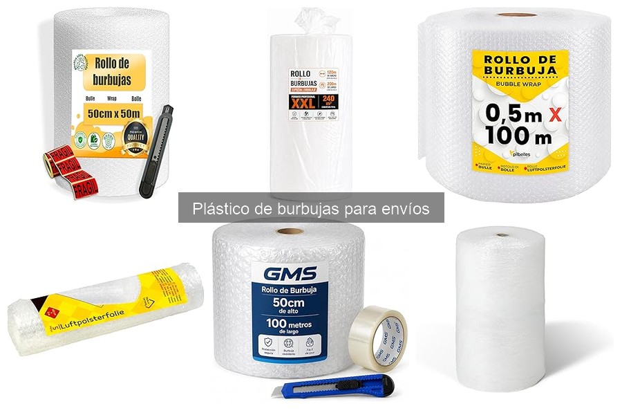 ¿Qué es el plástico de burbujas y sus usos en envíos?