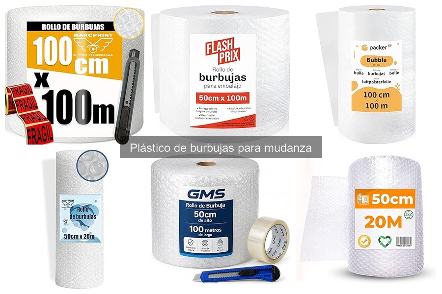 ¿Qué es el plástico de burbujas y sus usos en mudanzas?