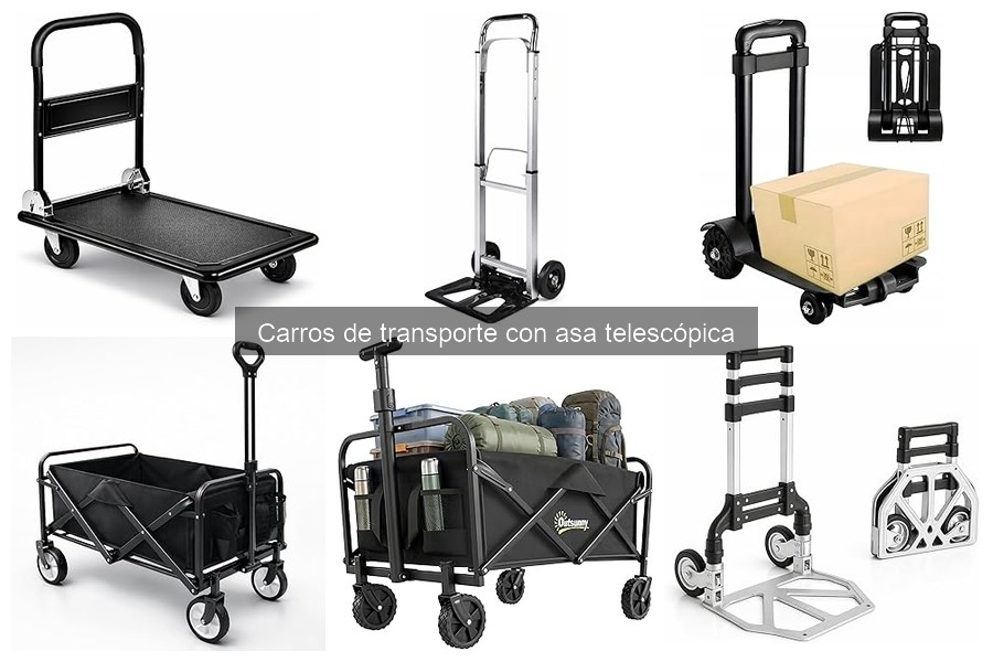 ¿Qué es un carro de transporte con asa telescópica?