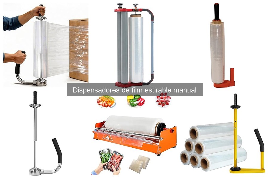 ¿Qué es un dispensador de film estirable manual?