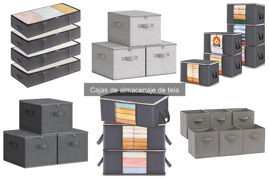 ¿Qué son las cajas de almacenaje de tela? Características