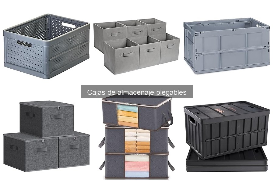 ¿Qué son las cajas de almacenaje plegables? Características