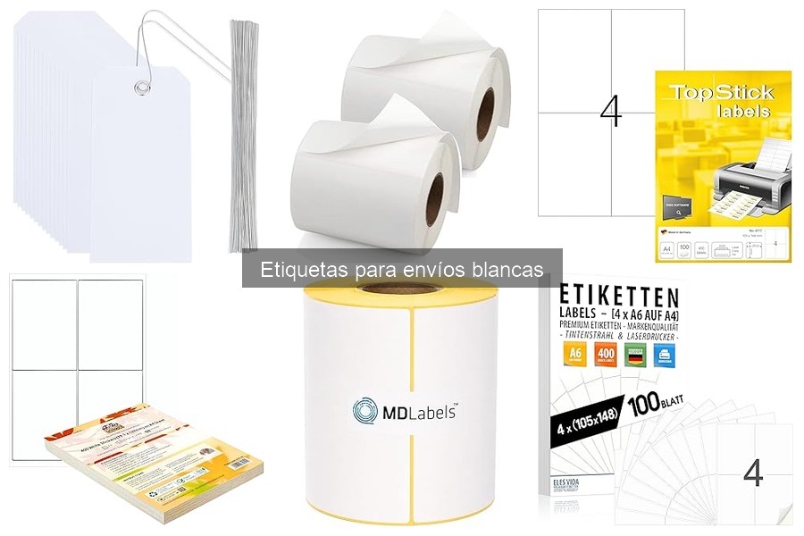 Qué son las etiquetas para envíos blancas: características y usos