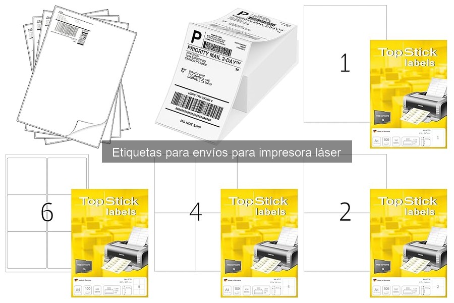 ¿Qué son las etiquetas para envíos en impresoras láser?