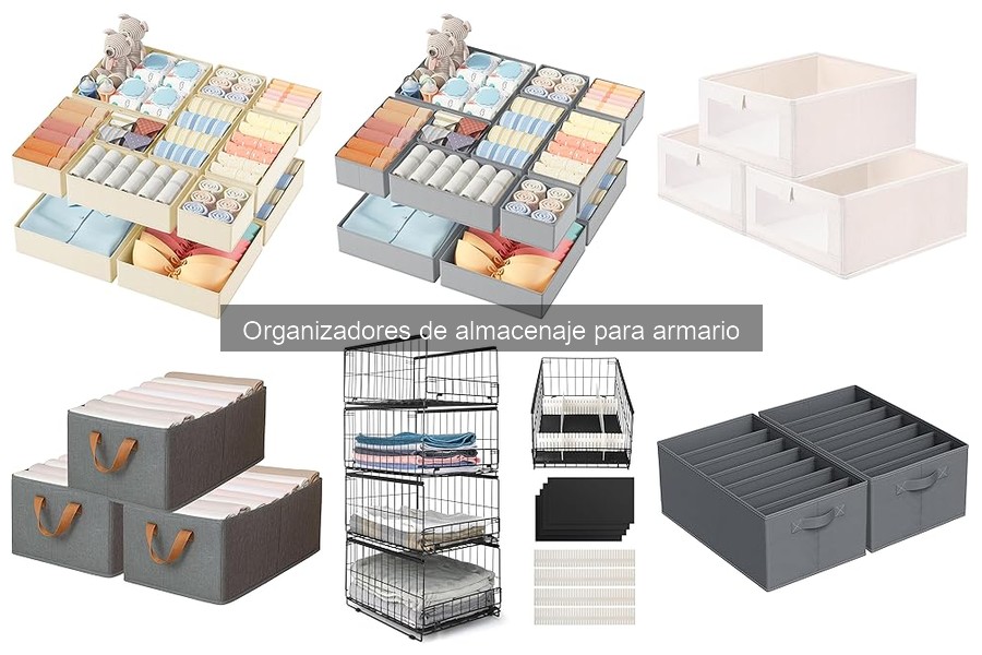 ¿Qué son los organizadores de almacenaje para armario?