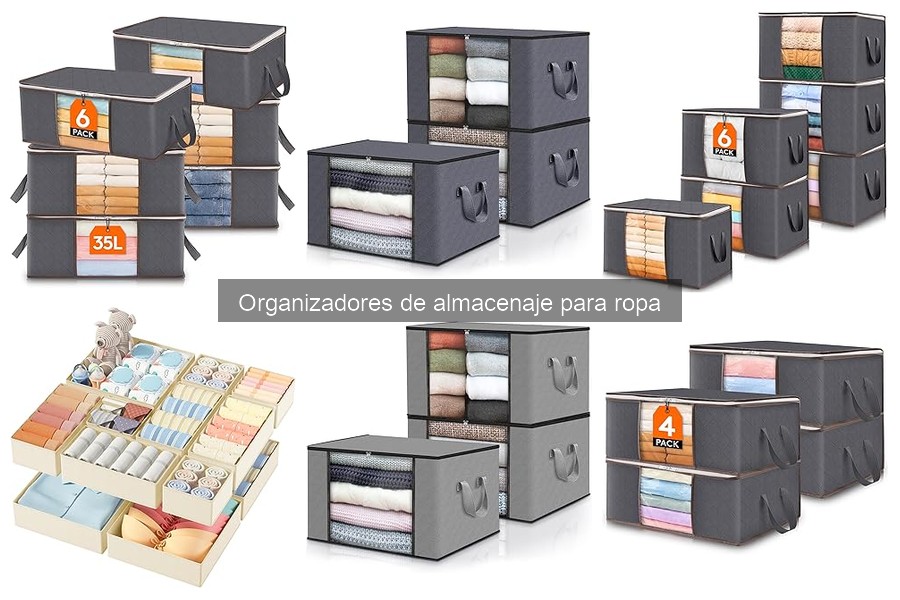 ¿Qué son los organizadores de almacenaje para ropa?