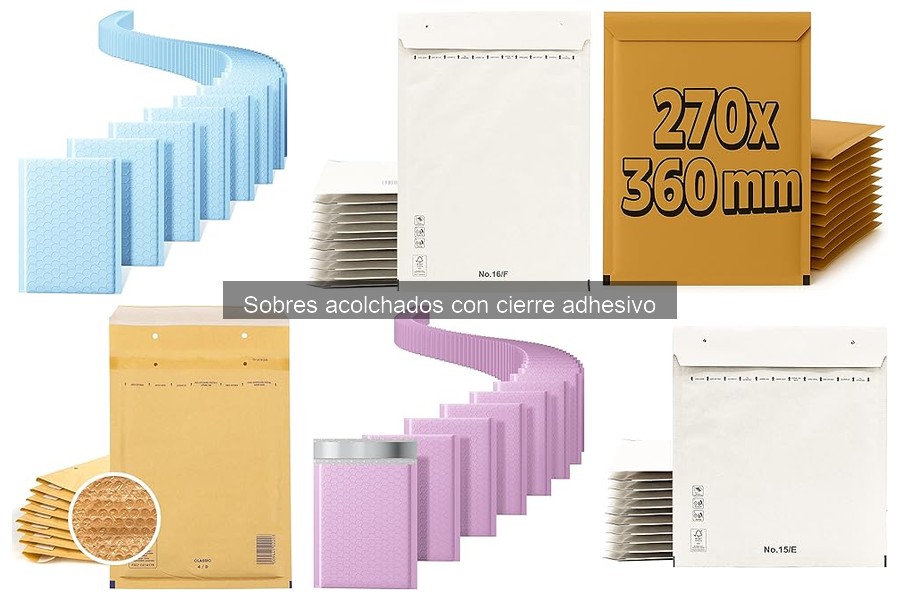 ¿Qué son los sobres acolchados con cierre adhesivo?