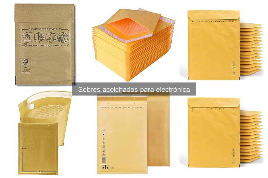 ¿Qué son los sobres acolchados para electrónica?