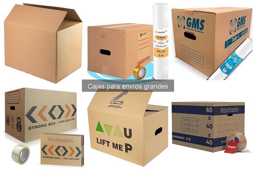 Recomendaciones de seguridad para enviar cajas grandes