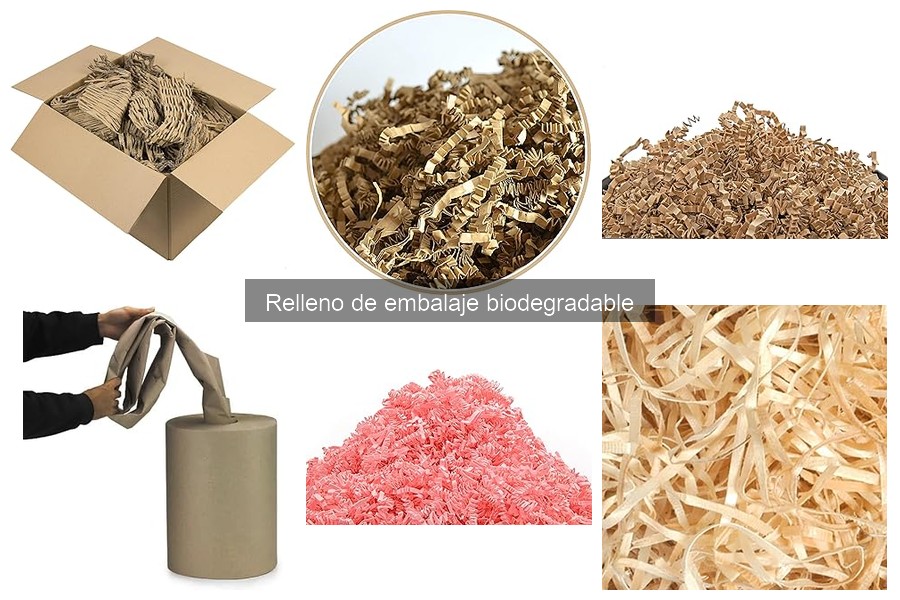 Relleno de embalaje biodegradable hecho en casa
