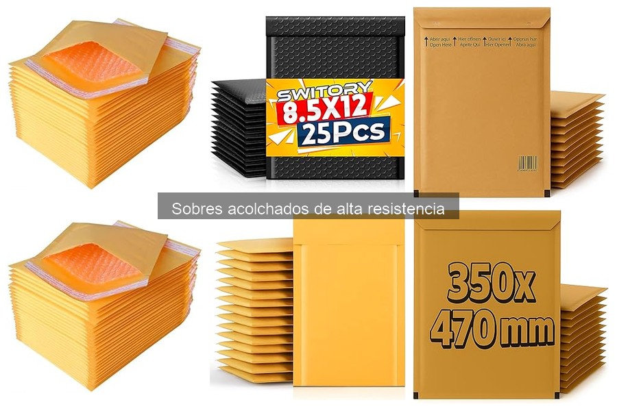 Requisitos de envío para sobres acolchados de alta resistencia