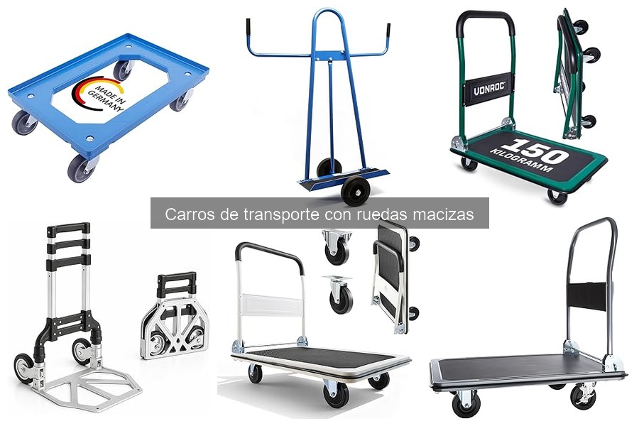 Testimonios sobre carros de transporte con ruedas macizas