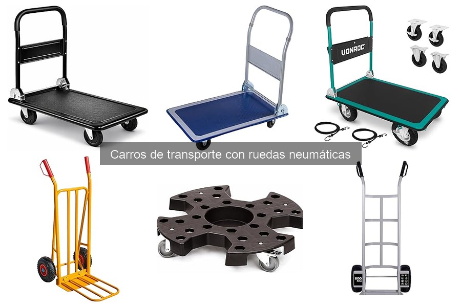 Testimonios sobre carros de transporte con ruedas neumáticas