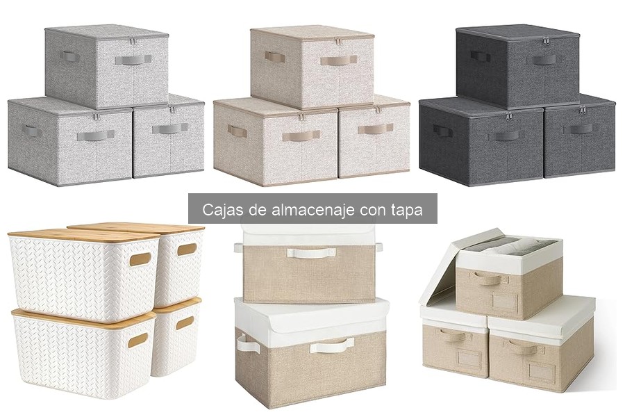 Tipos de cajas de almacenaje con tapa para organizar tu hogar