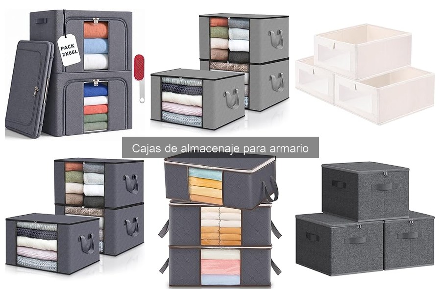 Tipos de cajas de almacenaje para armario: Guía completa