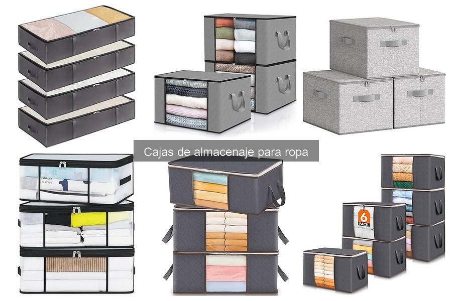 Tipos de cajas de almacenaje para ropa: guía práctica