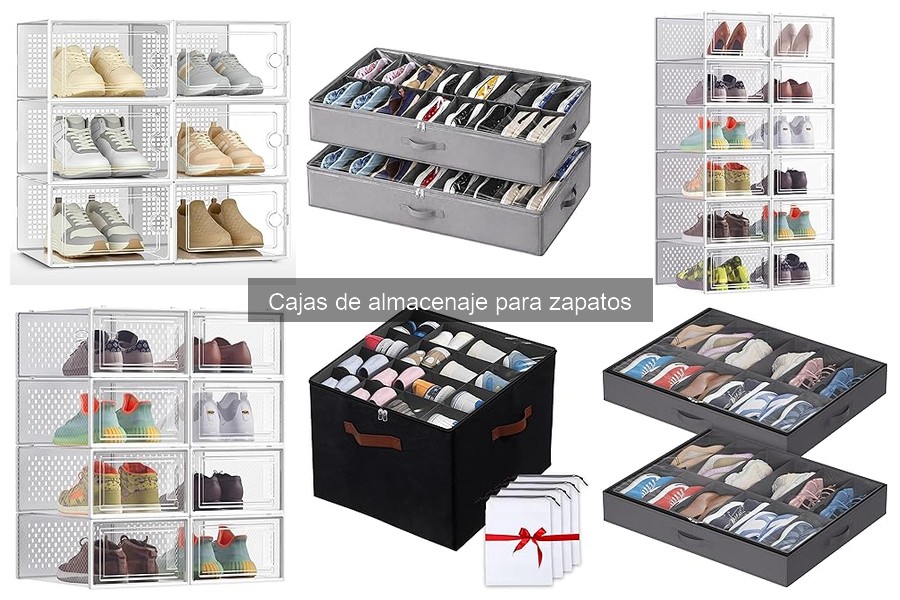 Tipos de cajas de almacenaje para zapatos: opciones y estilos