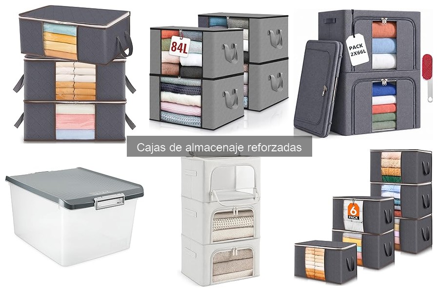 Tipos de cajas de almacenaje reforzadas: opciones y materiales