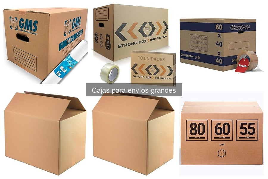 Tipos de cajas para envíos grandes: guía completa